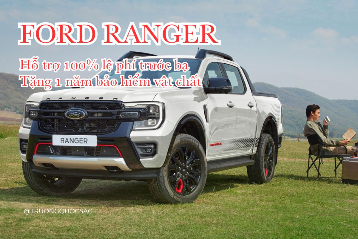 FORD RANGER 2025 - BẢNG GIÁ & KHUYẾN MÃI THÁNG 6 TẠI DANA FORD QUẢNG TRỊ